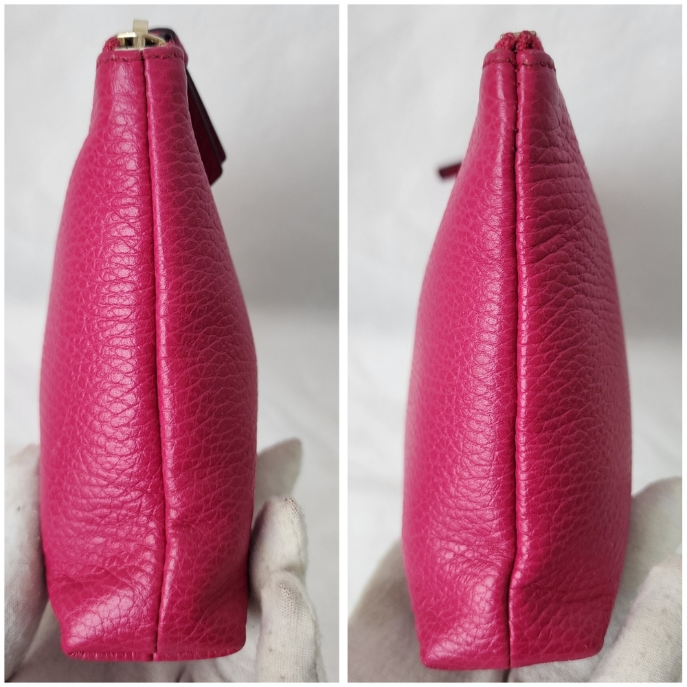 Auth Gucci Swing Calfskin Leather Pouch - Picture 6 of 8